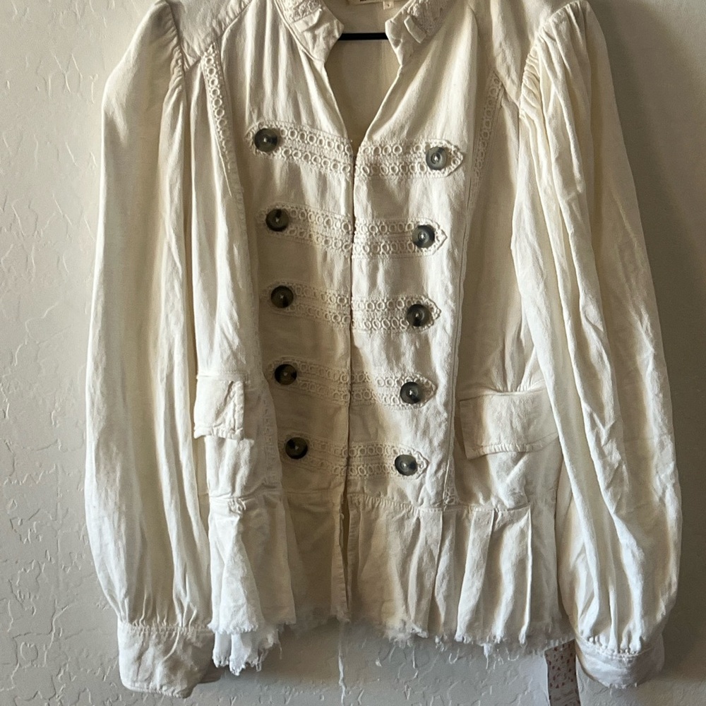 Free People Cream Utility Jacket - Picture 4 of 4